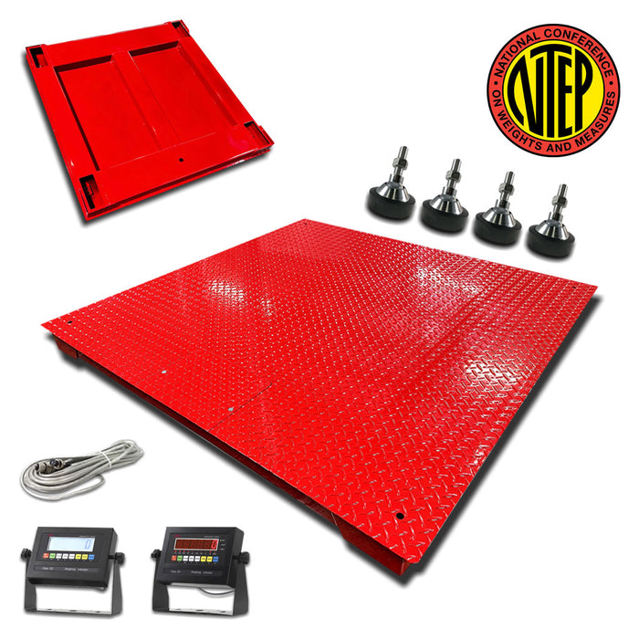 Liberty LS-800-4X6 NTEP Certified (Legal For Trade) Floor Scale | 48" x 72" | Capacity of 1,000 lbs, 2,500 lbs, 5,000 lbs & 10,000 lbs