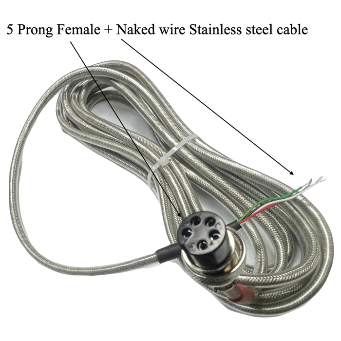Liberty LS-410 5 prong Stainless Steel female connector cable for LS-7510 series indicator