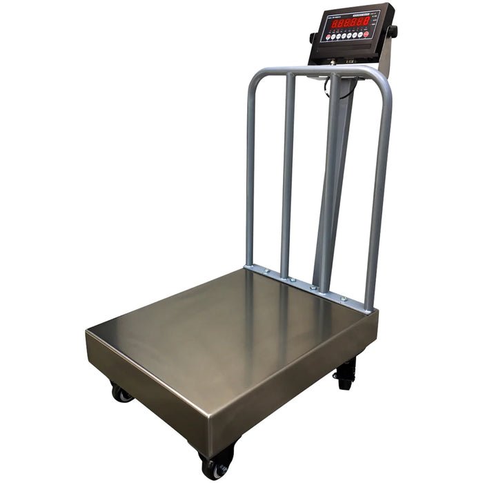 LS-915-BW NTEP Legal for trade Bench Scale with Wheels and Backrail