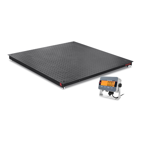 Ohaus 48"x 48" Floor Scales with Stainless Steel Indicator i-DF33XW2500B1L 2,500 lb x 0.5 lb