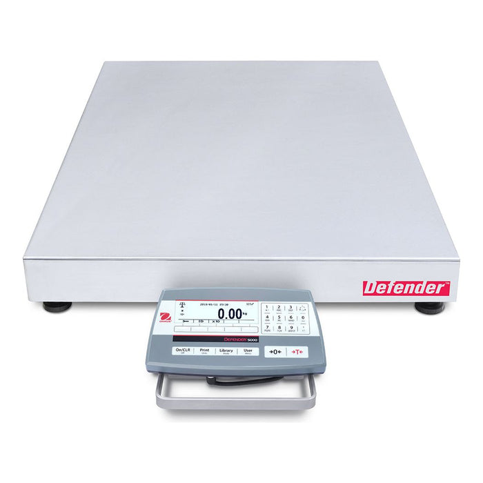 Ohaus 18"x 18" Bench Scale, D52P50RQL5 100lb x 0.02lb