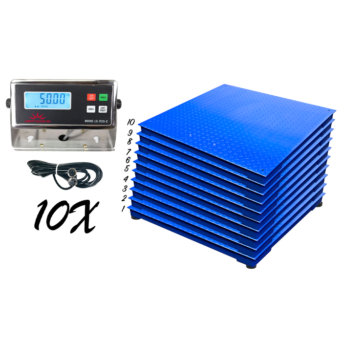 Liberty Multi-pack Floor Scales | LS-700-4x5  | 48" x 60"