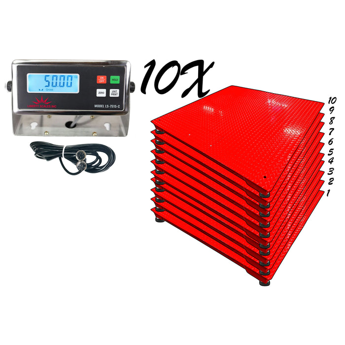 Liberty Multi-pack Floor Scales | LS-700-4x5  | 48" x 60"