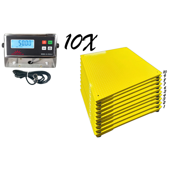 Liberty Multi-pack Floor Scales | LS-700-4x5  | 48" x 60"