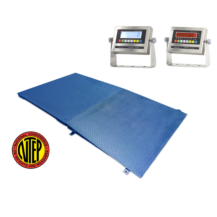 Liberty LS-800-7X7 NTEP Floor Scale with Ramp(s) | 84" x 84" | Capacity of 1,000 lbs, 2,500 lbs, 5,000 lbs, 10,000 lbs & 20,000 lbs
