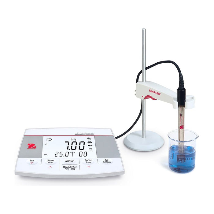 Ohaus AQUASEARCHER Bench Meter AB23PH-F, 0 – 100°C; 0.00 – 14.00 pH; -1999 – 1999 mV