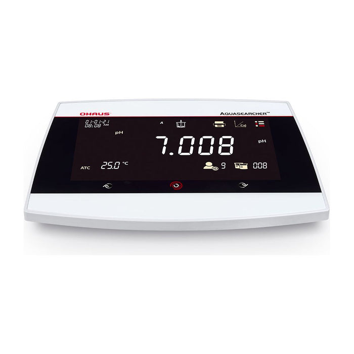 Ohaus AQUASEARCHER pH Bench Meter AB41PH-F, -2.000 – 20.000 pH;-10.0 °C – 125.0 °C;-2000.00 – +2000.00 mV