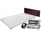 Liberty Industrial Floor Scale with Printer & Scoreboard – 60" x 84" (5' x 7') – 5,000 lb x 1 lb