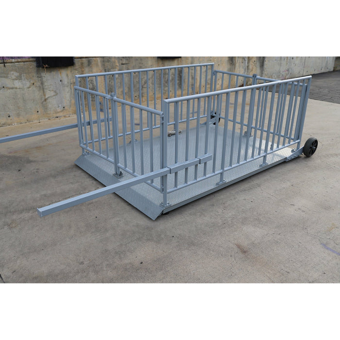 LS-930-5’x7’  ( 60” x 84” ) Platform Cage System Portable Livestock Animal Weighing Scale