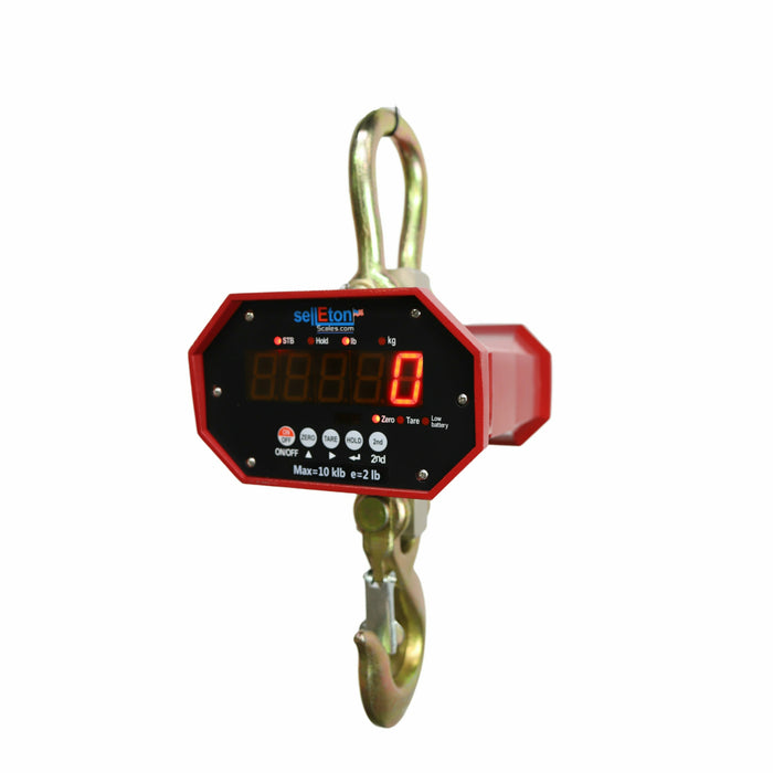 side view of digital crane scale 10000 lbs for heavy duty industrial weighing