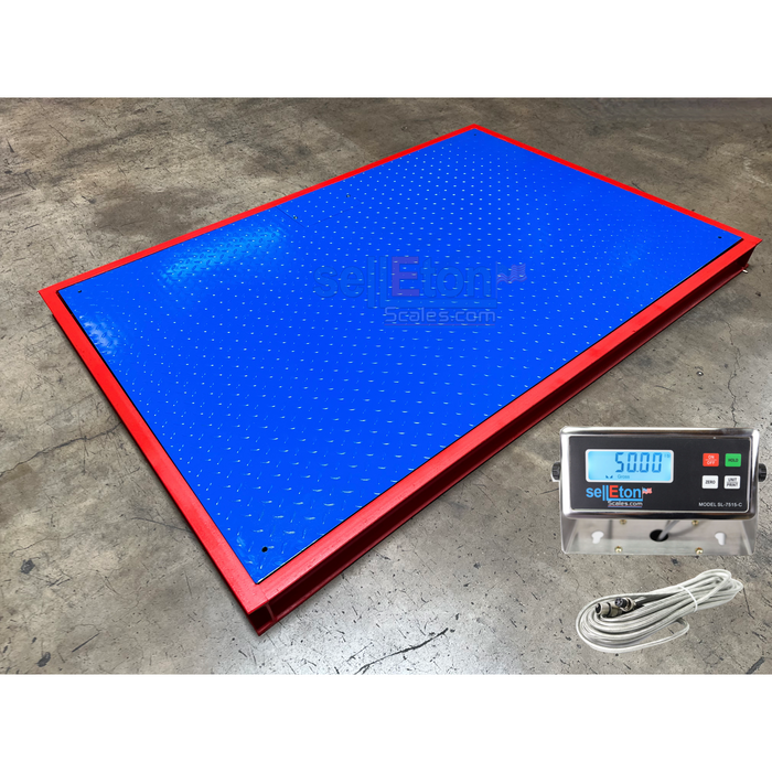 Liberty 96" x 60" ( 8' x 5' ) Floor Scale with Pit Frame, for above & in-ground use