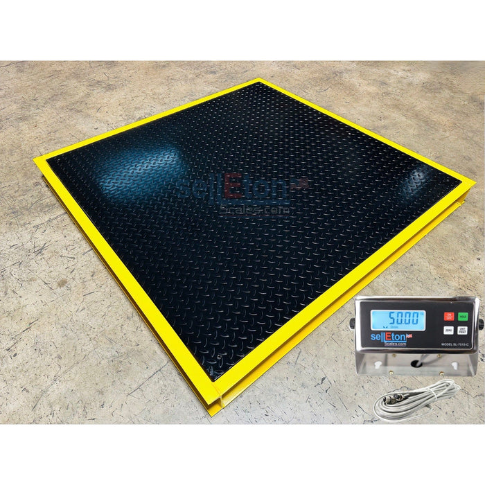 Liberty 84" x 84" ( 7' x 7' ) Floor Scale with Pit Frame, for above & in-ground use
