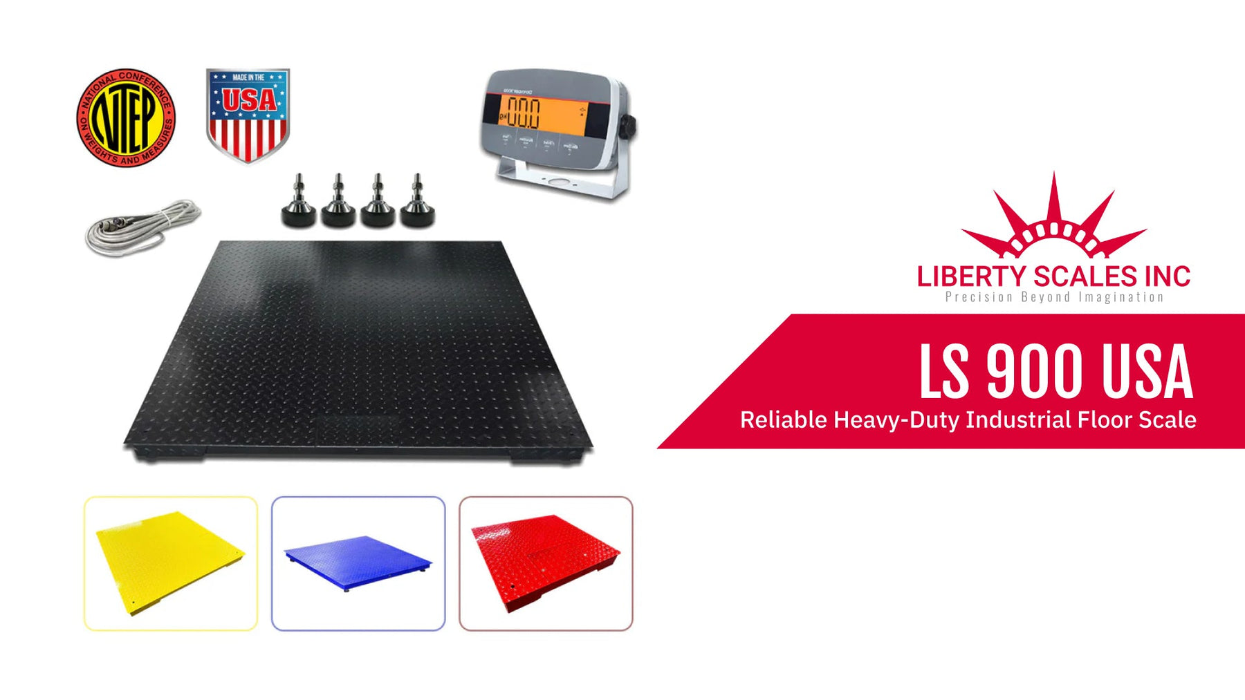 LS 900 USA: Reliable Heavy-Duty Industrial Floor Scale Certified for Precision