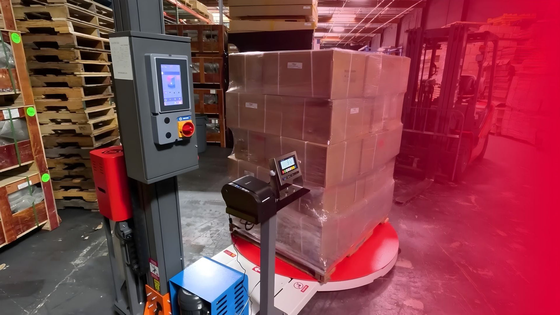 Wrapping Machines with built-in scales