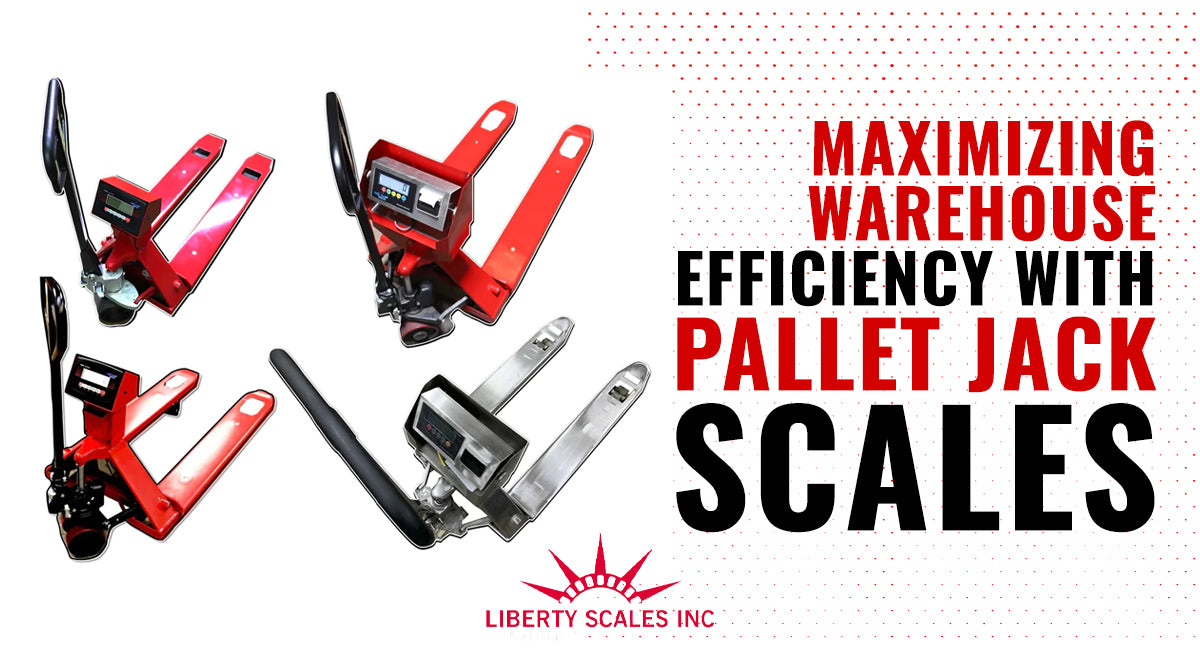 a collection of pallet jack scales from Liberty Scales