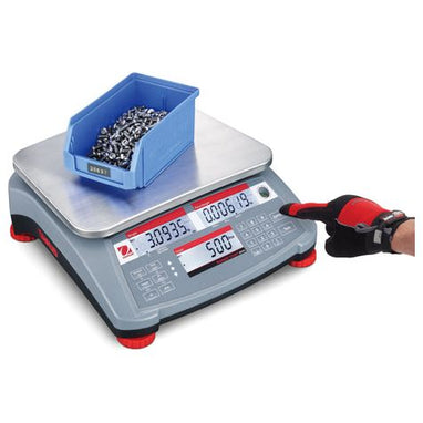 Industrial weighing on a bench scale from Ohaus Ranger 3000 Stainless Steel 