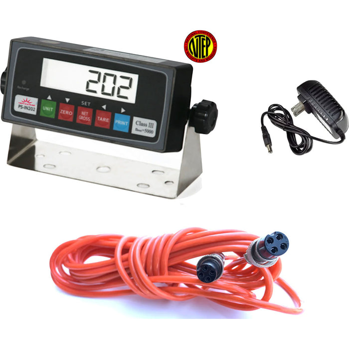 Liberty PS-IN202 LED or LCD Scale Indicator with 4+4 Cable package