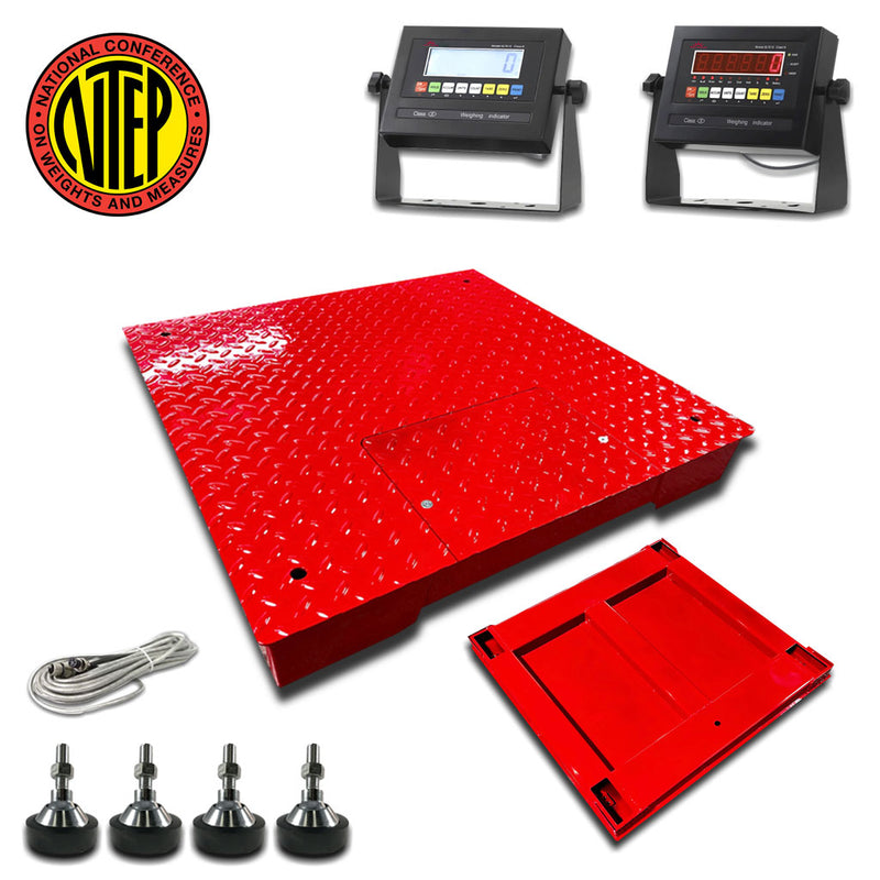 Liberty LS-800-6X6 NTEP Certified (Legal For Trade) Heavy Duty Floor Scale | 72" x 72" | Capacity of 1,000 lbs, 2,500 lbs, 5,000 lbs, 10,000 lbs & 20,000 lbs