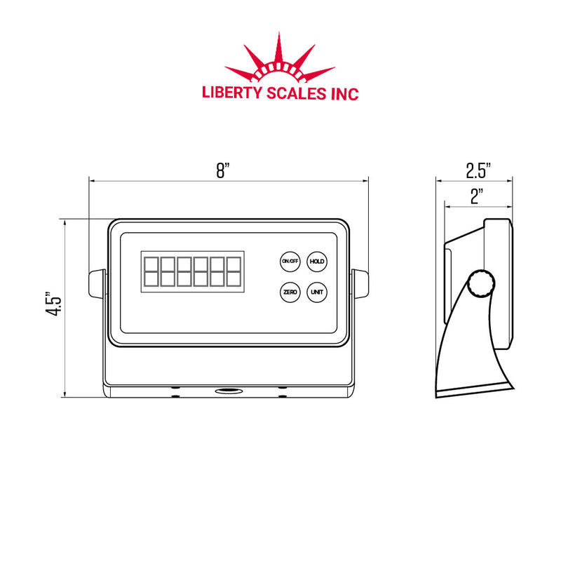 Liberty Replacement LS-7515-C Indicator, Compatible with any floor scale or bench scale!