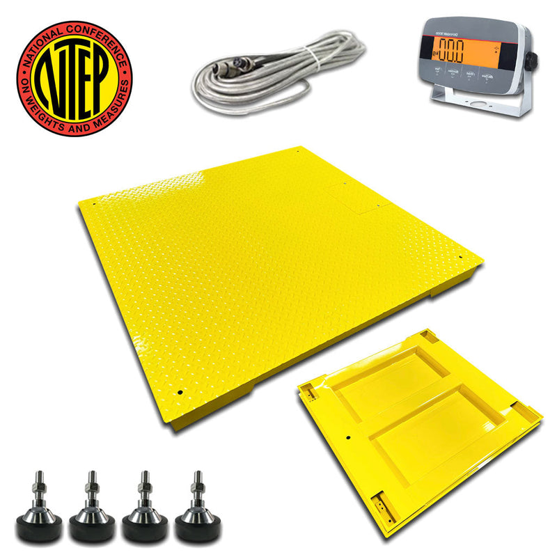 Liberty LS-900-4x6 NTEP Certified USA Made Floor Scales | 48" x 72" | Capacity of 1000 lbs, 2500 lbs, 5000 lbs, 10000 lbs & 20000 lbs