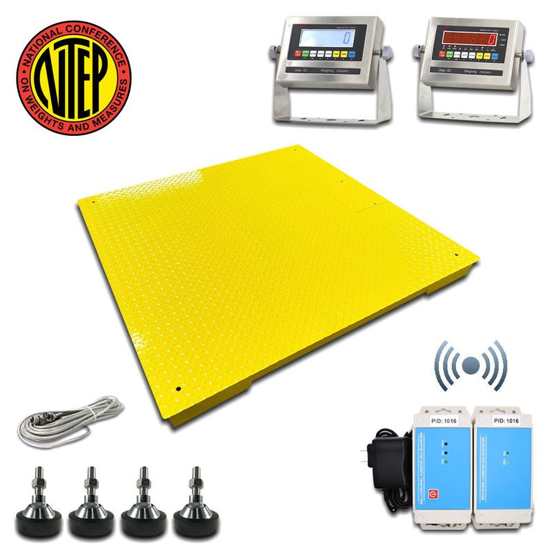 Liberty LS-800-W-5x7 NTEP Wireless Industrial Floor scales | 60" x 84" | Capacity of 1000 lbs, 2500 lbs, 5000 lbs. 10000 lbs & 20000 lbs