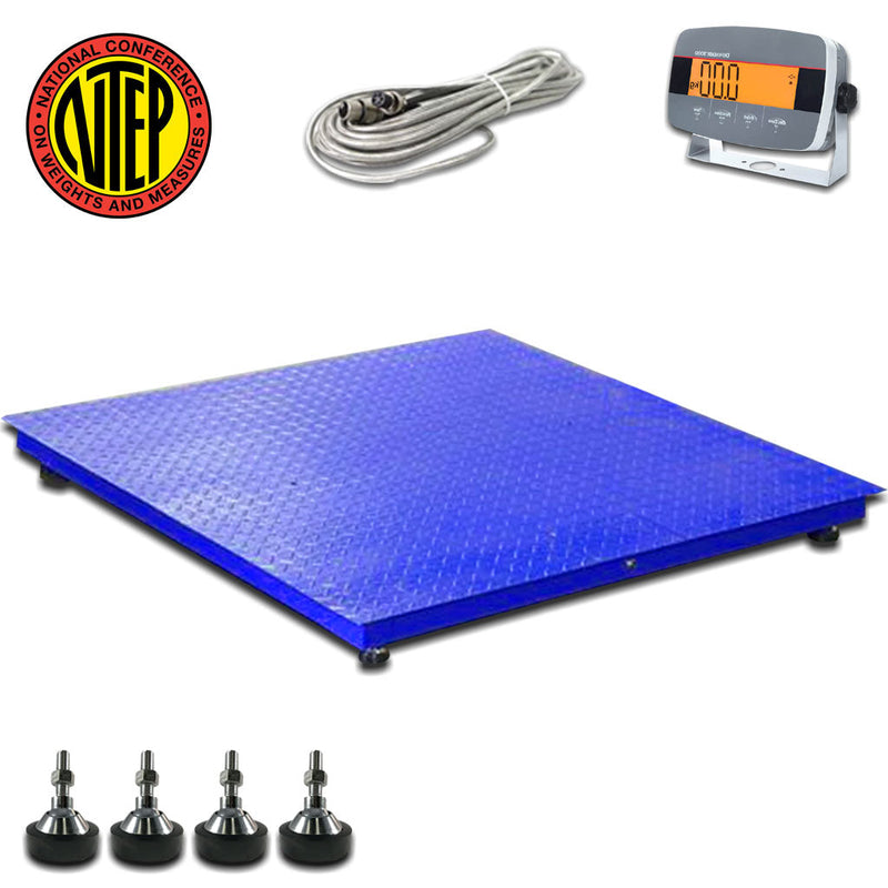 Liberty LS-900-3x3 NTEP Certified USA Made Floor Scales | 36" x 36" | Capacity of 1000 lbs, 2500 lbs, 5000 lbs, 10000 lbs & 20000 lbs