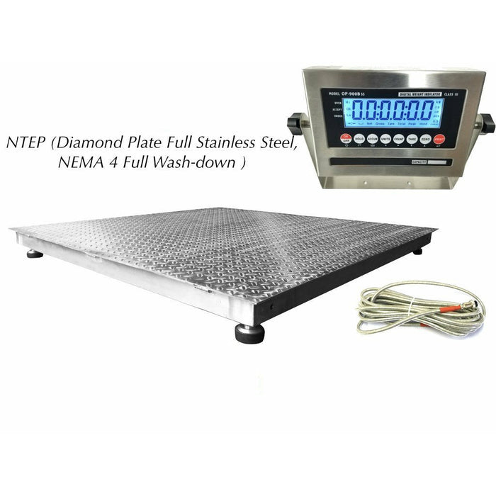 Liberty LS-800-SS NTEP (Legal for trade) Washdown Floor Scale ( ALL Variants )