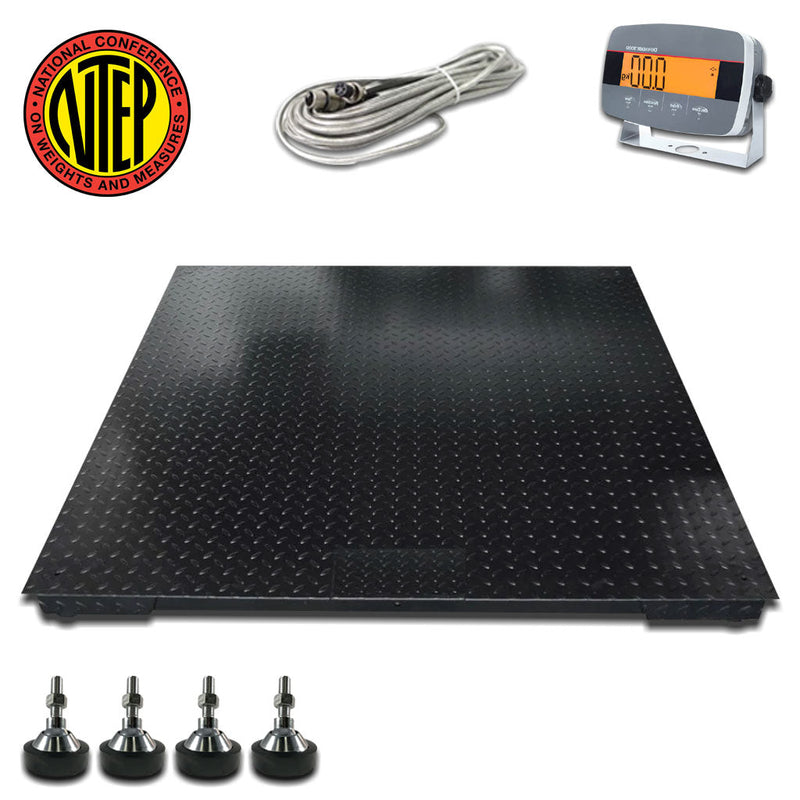 Liberty LS-900-6x6 NTEP Certified USA Made Floor Scales | 72" x 72" | Capacity of 1000 lbs, 2500 lbs, 5000 lbs, 10000 lbs & 20000 lbs