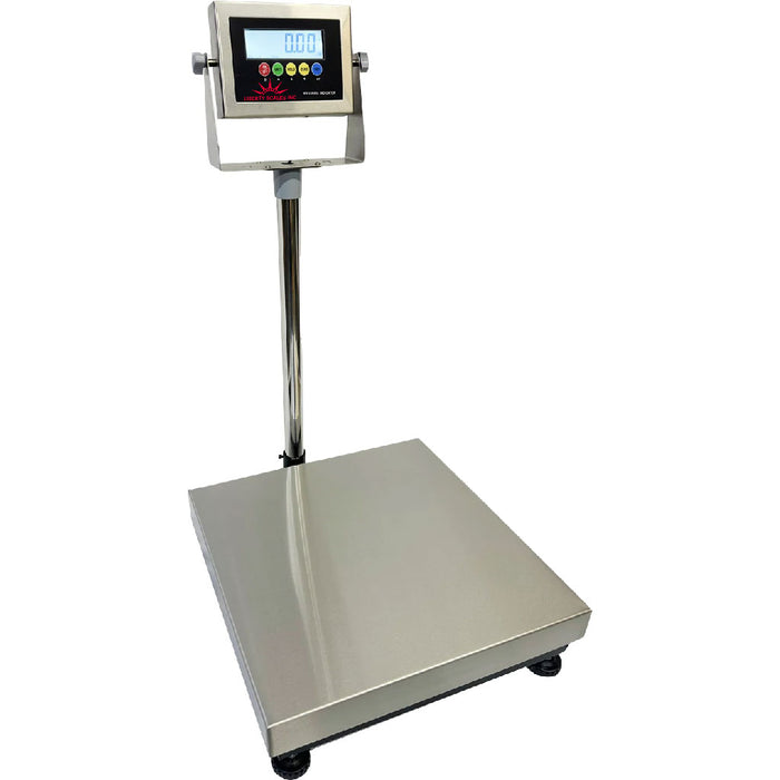 Liberty LS-916-18x18 Industrial portable bench scale Stainless steel with 600 lb capacity & .05 lb Accuracy