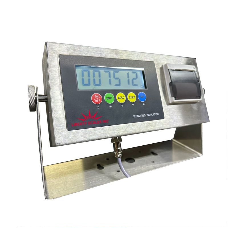Liberty LS-7510-SS-P & LS-7512-SS-P Stainless Steel Indicator with Printer