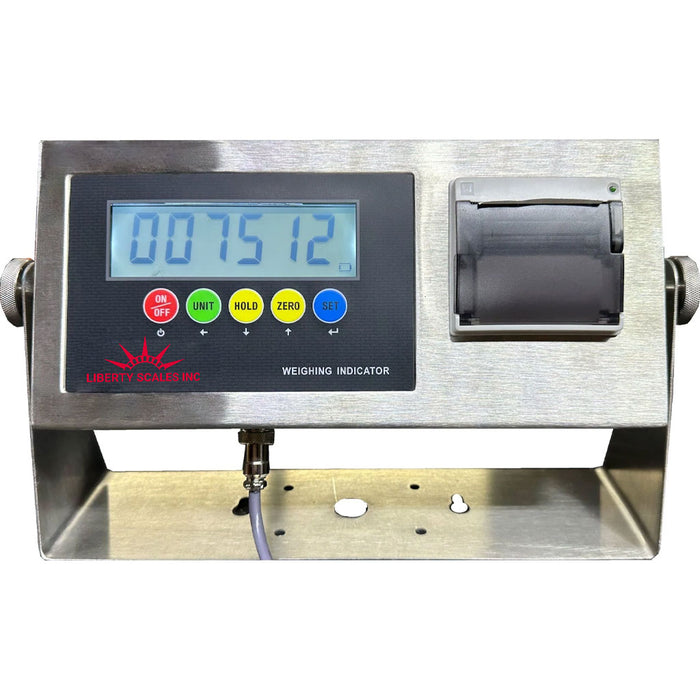 Liberty LS-7510-SS-P & LS-7512-SS-P Stainless Steel Indicator with Printer