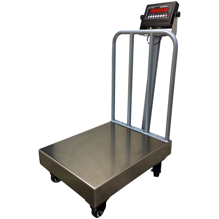 LS-915-BW  NTEP Legal for trade Bench Scale with Wheels and Backrail