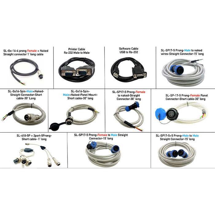 Connection Cables, Short cables, RS-232