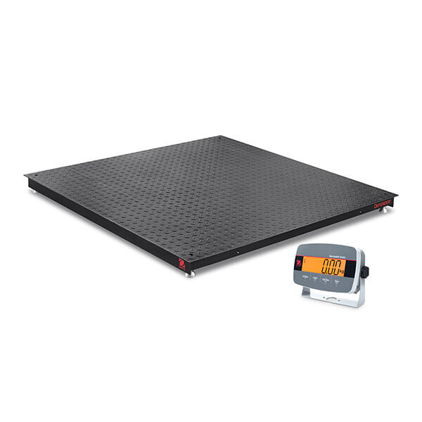 Ohaus 48"x 48" Floor Scales with Plastic Indicator i-DF33P2500B1L 2,500 lb x 0.5 lb