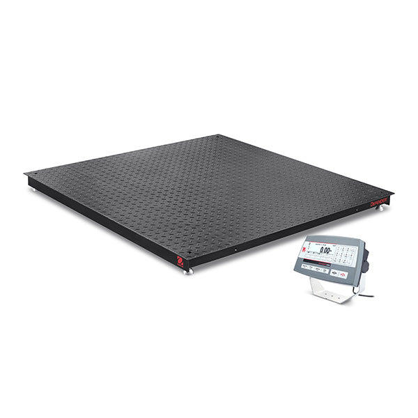 Ohaus 48"x 48" Floor Scales with Plastic Indicator i-DF52P2500B1L 2,500 lb x 0.5 lb