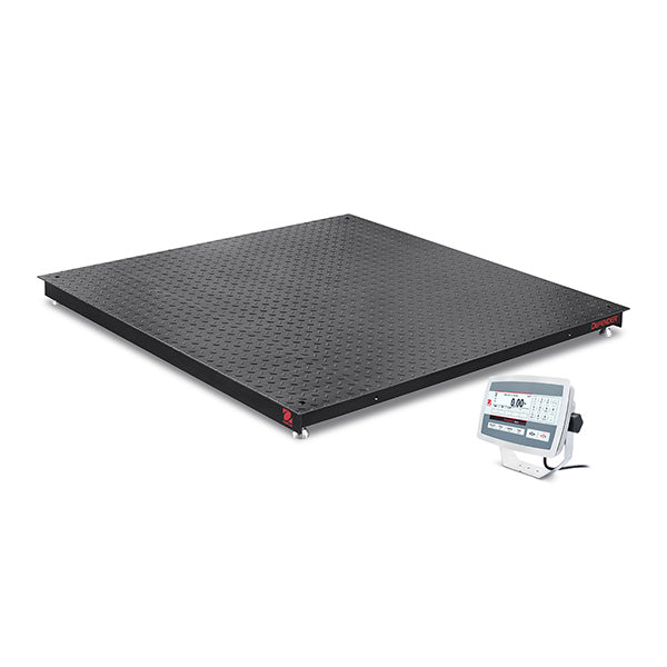 Ohaus 48"x 48" Floor Scales with Stainless Steel Indicator i-DF52XW2500B1L 2,500 lb x 0.5 lb