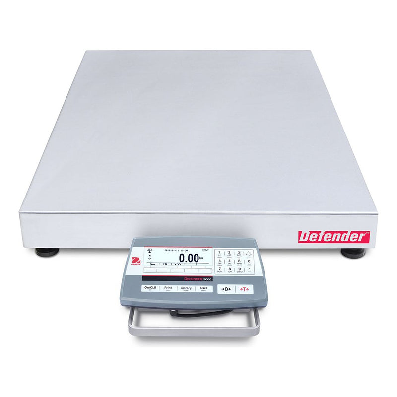 Ohaus 18"x 18" Bench Scale, D52P125RQL5 250lb x 0.05lb