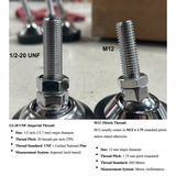 Liberty LS-413-SS Stainless Feet (Ball Capture)