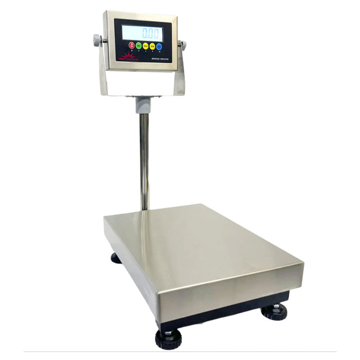 Liberty LS-916-20x16 Industrial Bench scale 20” x 16” Stainless steel platform & indicator 600 lb x .05 lb