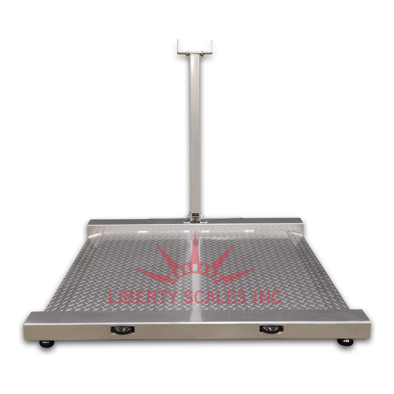 Liberty LS-Wheelchair-1k Aluminum Wheel Chair Drum Scale  1000 lb x .2 lb