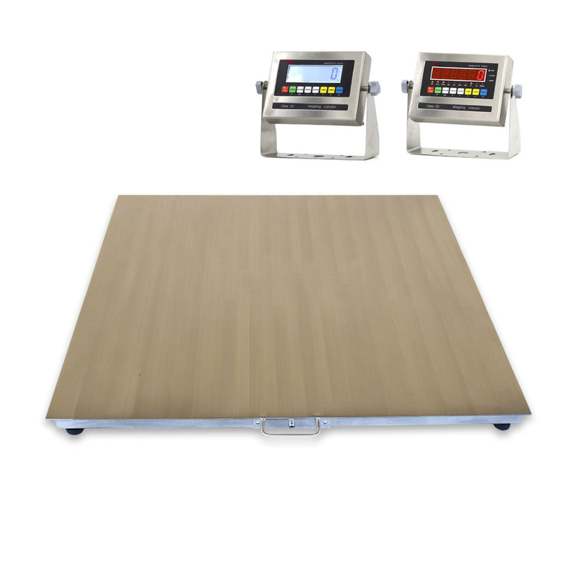 Liberty LS-800-SS-LT-6X6 NTEP Certified (Legal For Trade) Lift Up Washdown Floor Scale | 72" x 72" | Capacity of 1,000 lbs, 2,500 lbs, 5,000 lbs, 10,000 lbs & 20,000 lbs