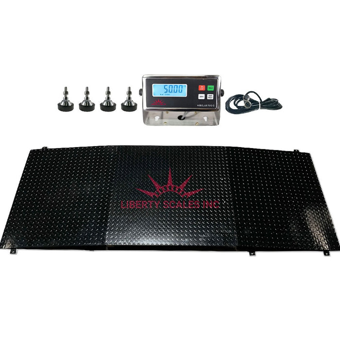 Liberty LS-700-5X8 Heavy Duty Floor Scale with Ramp(s) | 60" x 96" | Capacity of 1,000 lbs, 2,500 lbs, 5,000 lbs, 10,000 lbs & 20,000 lbs