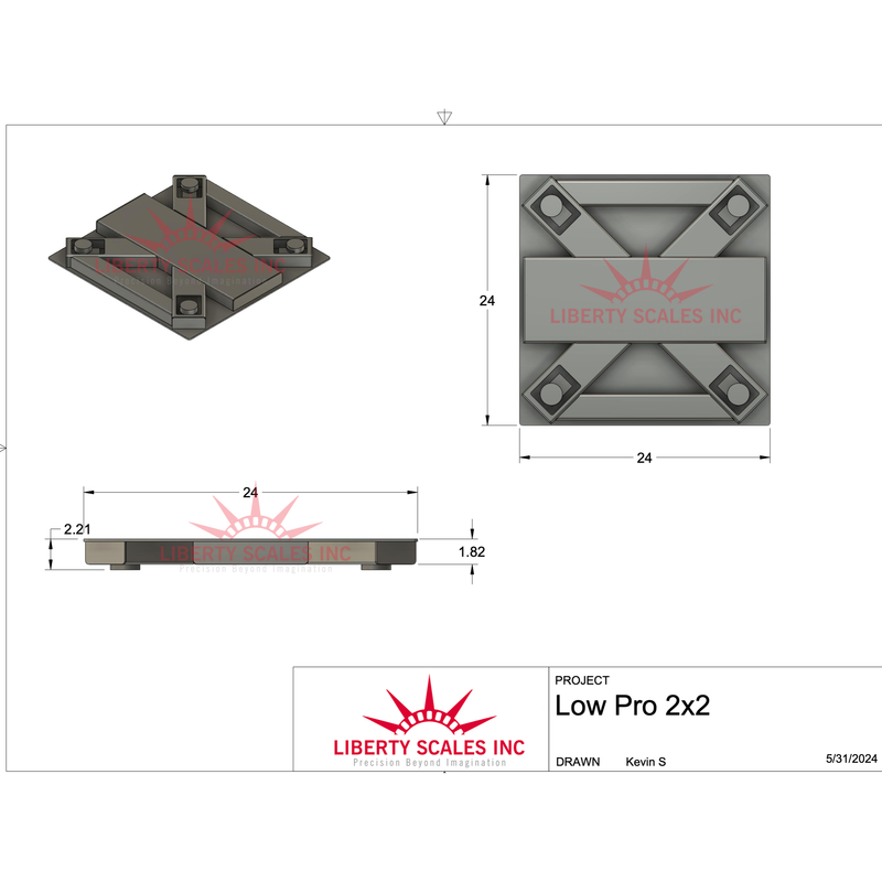 Liberty Scales LS-LPX Series – Ultra Low-Profile Floor Scale