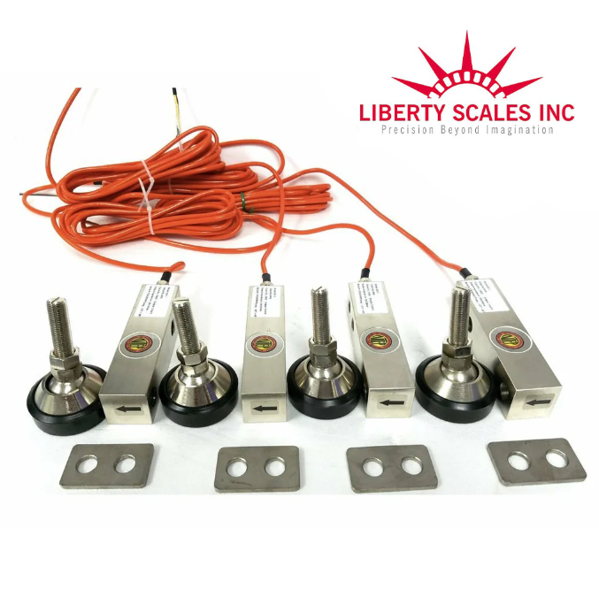 GX-1-2T-C3  NTEP ( Small Envelope ) Shear Beam Load Cell Sensors for Platform Floor Scale with Feet & Spacers