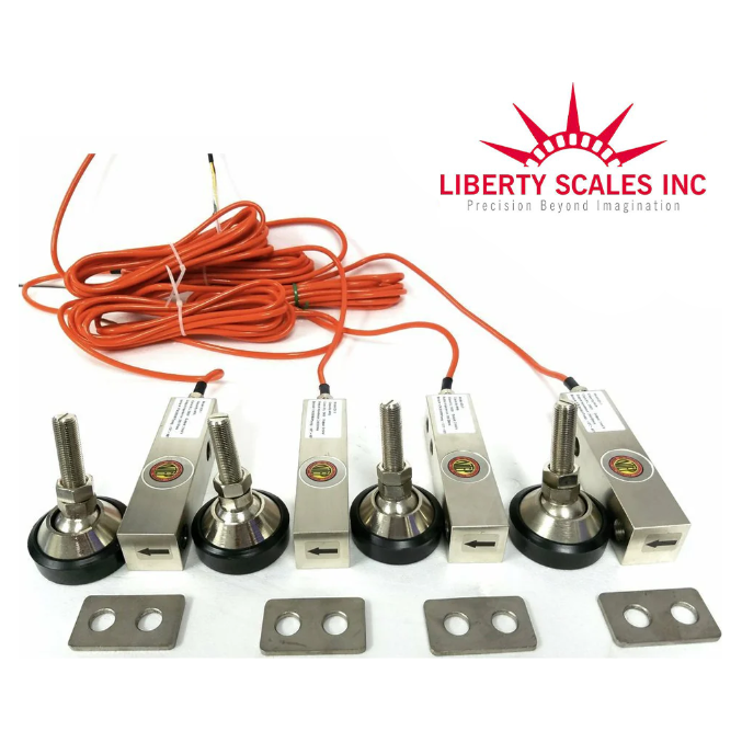 GX-1-2T-C3  NTEP ( Small Envelope ) Shear Beam Load Cell Sensors for Platform Floor Scale with Feet & Spacers