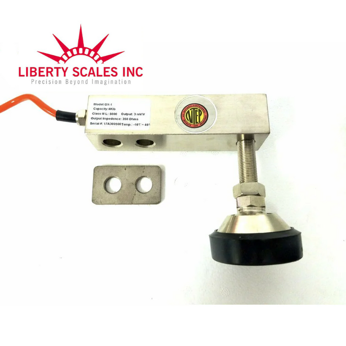 GX-1-2T-C3  NTEP ( Small Envelope ) Shear Beam Load Cell Sensors for Platform Floor Scale with Feet & Spacers