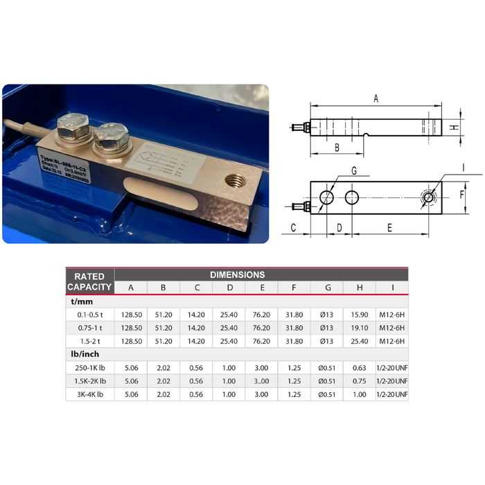 Liberty Scales LS-355-1T Low-Profile 4-Cell Load Kit - 4,400 lb Capacity