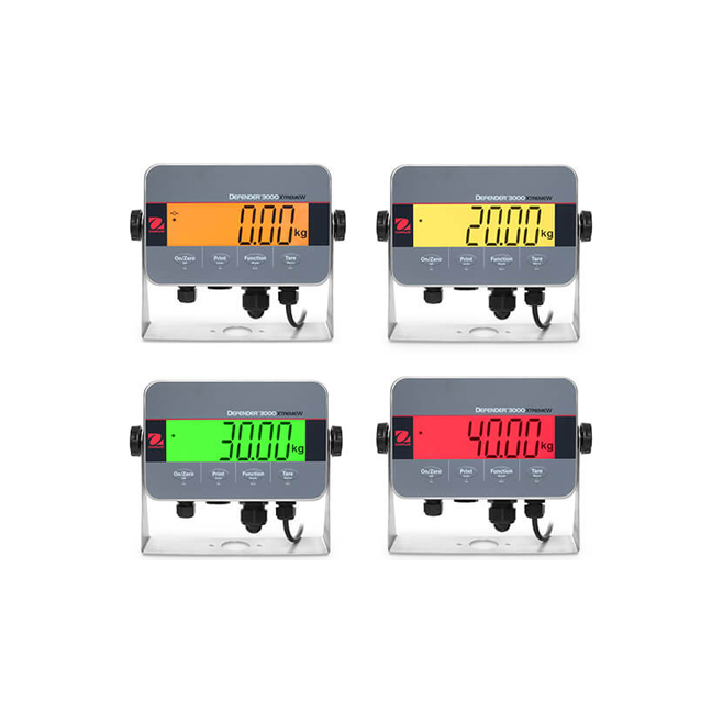 Ohaus Stainless Steel Washdown Indicator Defender i-DT33XW, 30,000