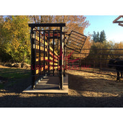 livestock scale for cattle in a livestock farm