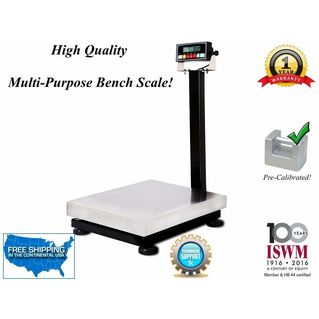 LS-B20k-M 16" x 20" Smart Ready Bench Scale with RS-232 Port / 800 lbs x .05 lb